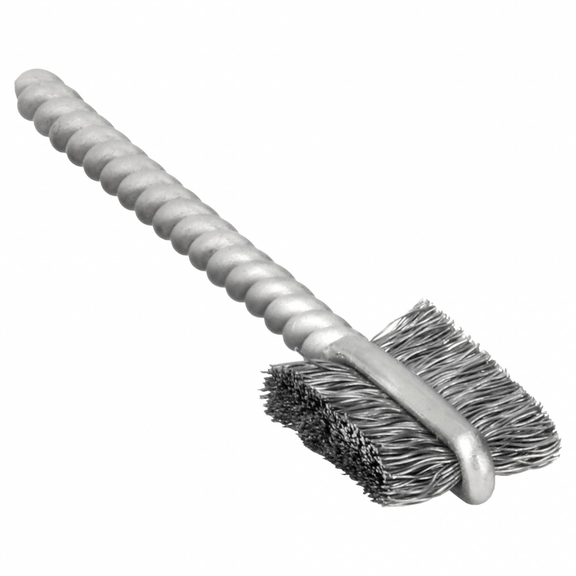 Burrite Tube Brush: Single Stem, Carbon Steel, 5/16 in Dia, 0.005 in Fill Dia