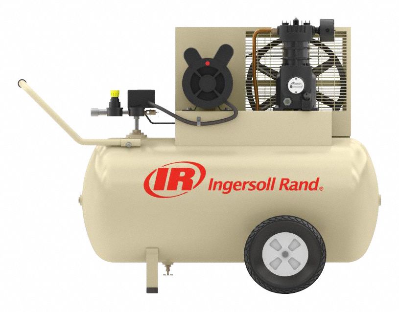 INGERSOLL RAND Portable Air Compressor Oil Lubricated, 20 gal
