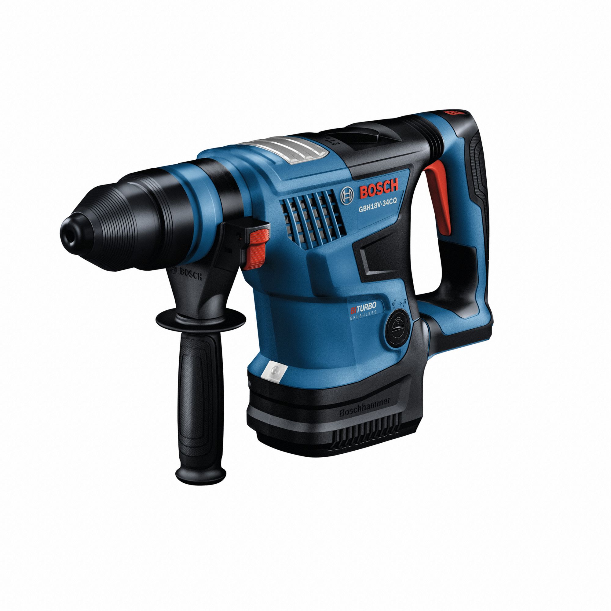 Rotary Hammer: D-Handle, 18V DC, SDS-Plus, 1 1/4 in max, (1) Bare Tool, 8.0 Ah, 4.3 ft-lb