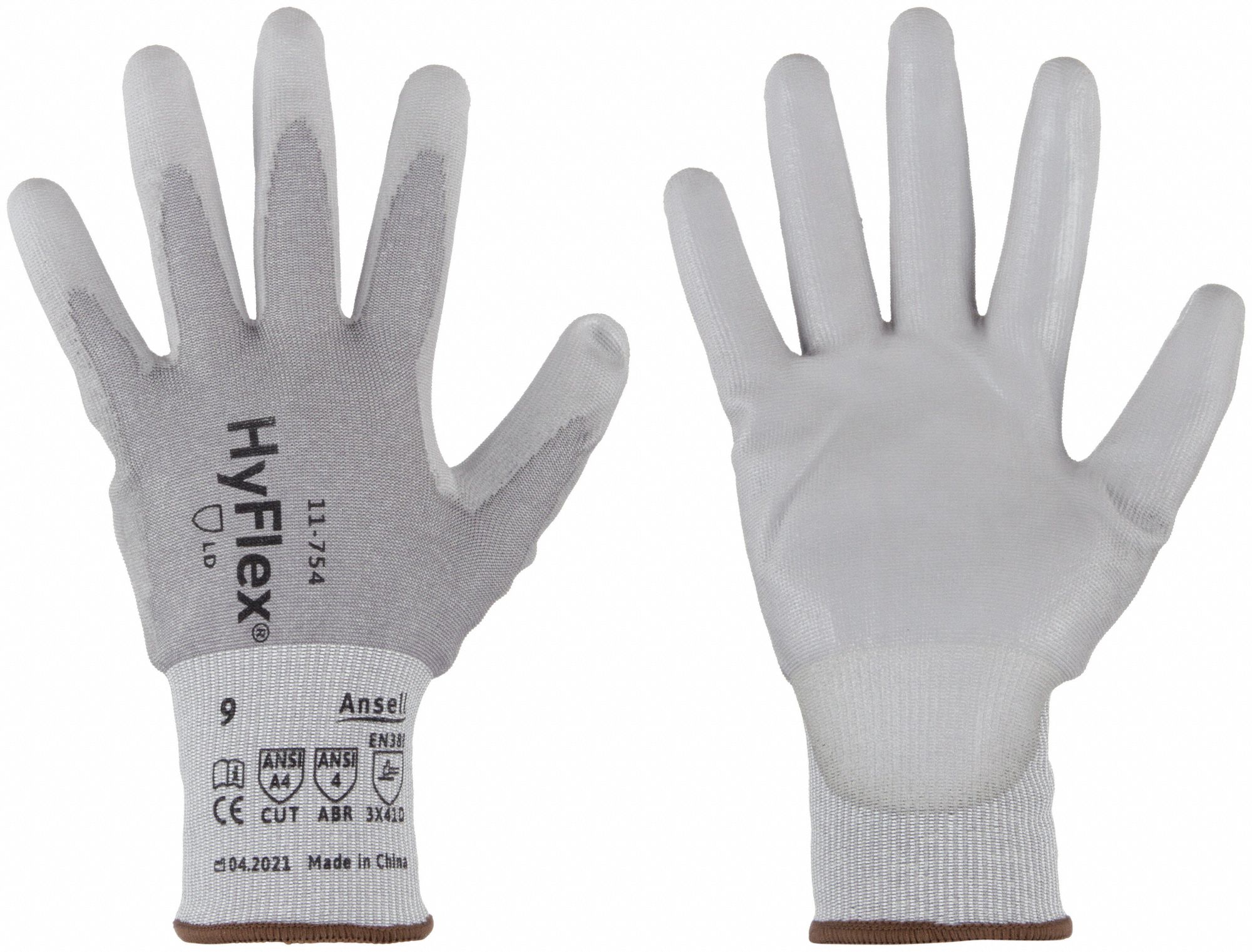 hy pu palm coated gloves metal