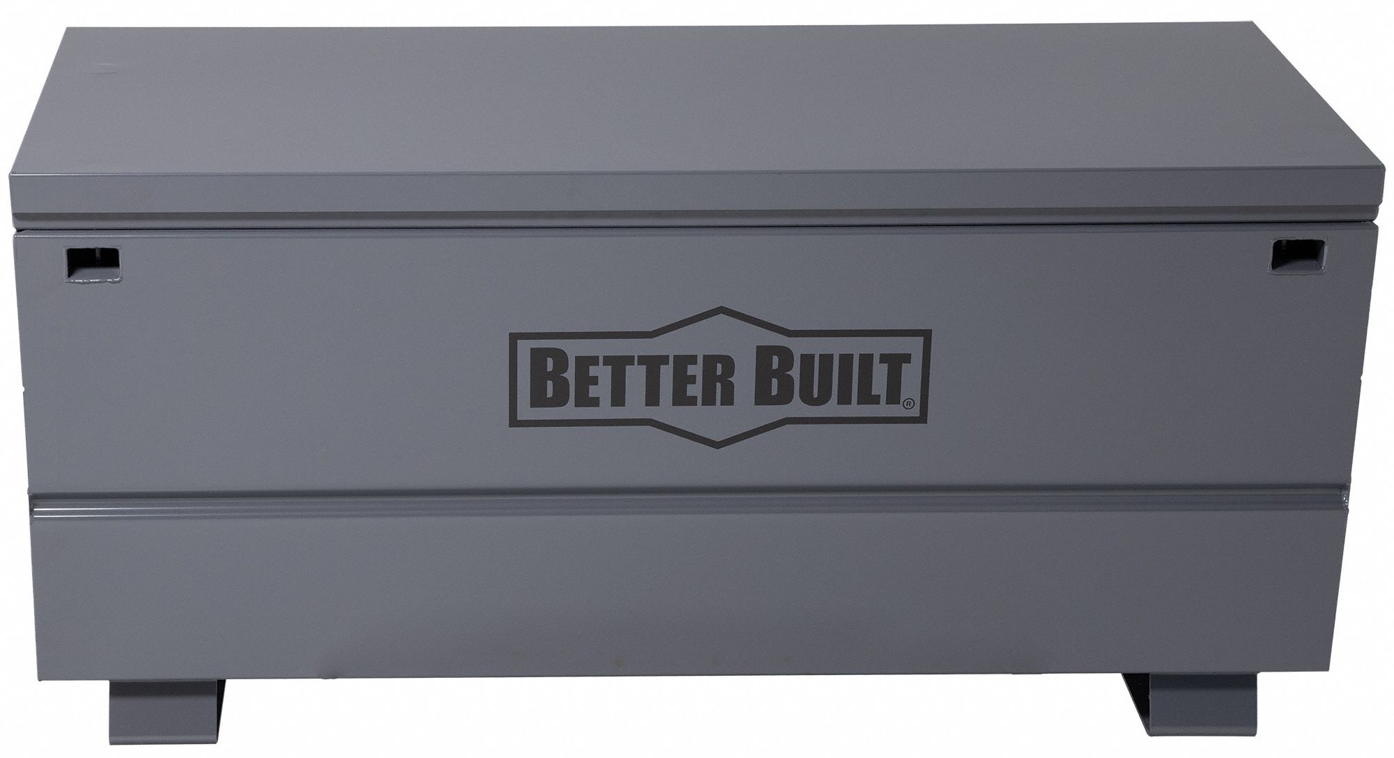 Chest-Style Jobsite Box: 60 in W x 24 in D x 28 1/2 in H, 20 cu ft, Recessed Padlock