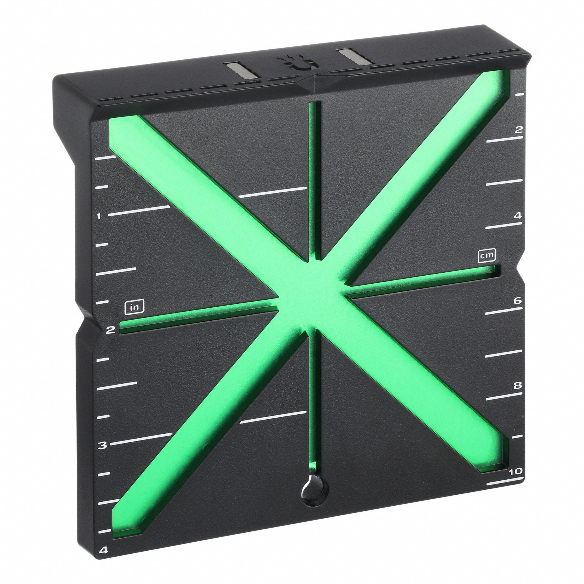 Laser Detector: Black, Responsive Laser Alignment Target, 4 in Overall Ht, 1 in Overall Wd