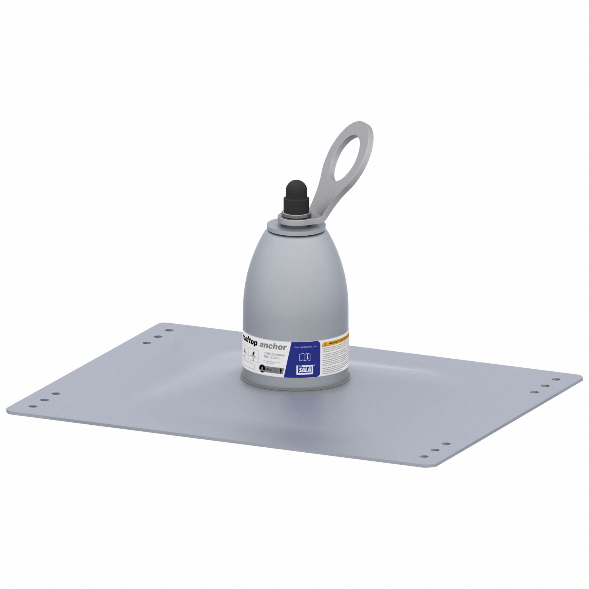 ROOFTOP ANCHOR, TIP OVER POST KIT, SEAM ROOFS, WEIGHT CAP 310 LBS, 440 X 350 MM