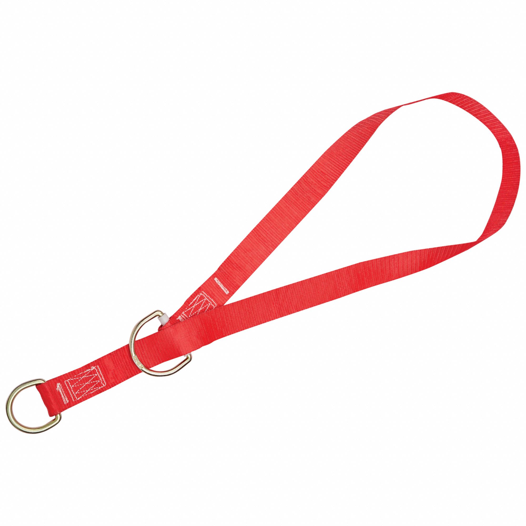 Tie-Off Adapter: 12 ft Overall Lg, Steel, Steel, D-Ring, Tie-Off Adapter, Reusable, Web Loop