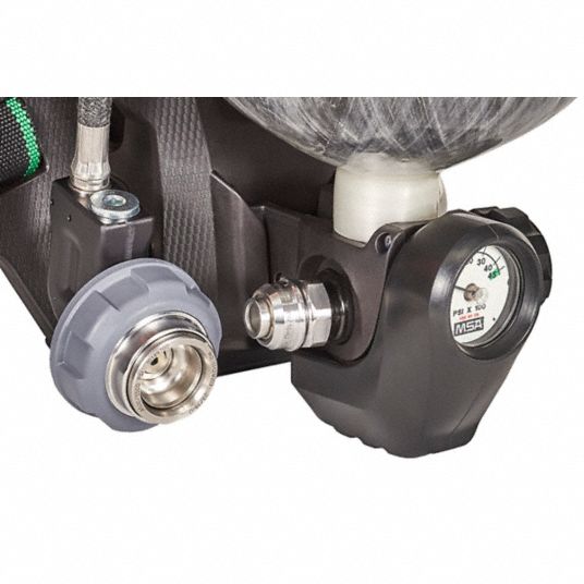 Industrial SCBA: Carbon, 4,500 psi Cylinder Pressure, MSA G1, 45 min  Cylinder Duration