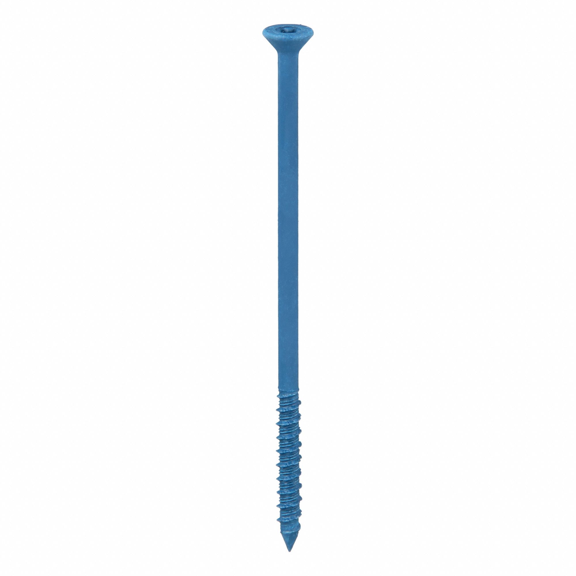Concrete Anchor Screw: 5 in Overall Lg, 1/4 in Dia, Steel, Torx, Flat, Steel, 100 PK