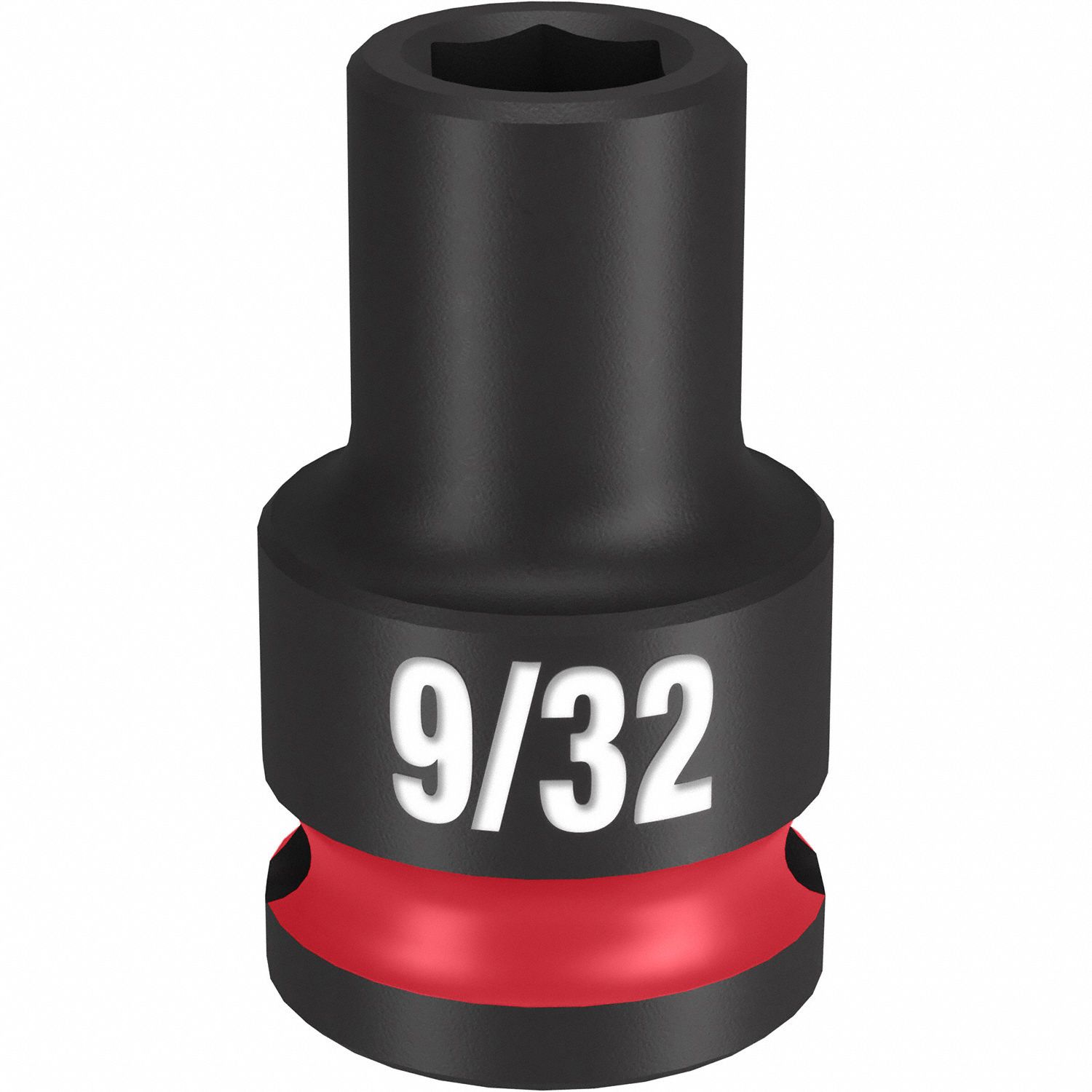 Standard Impact Socket: 3/8 in Drive Size, SAE, 9/32 in Socket Size, 6-Point, Std