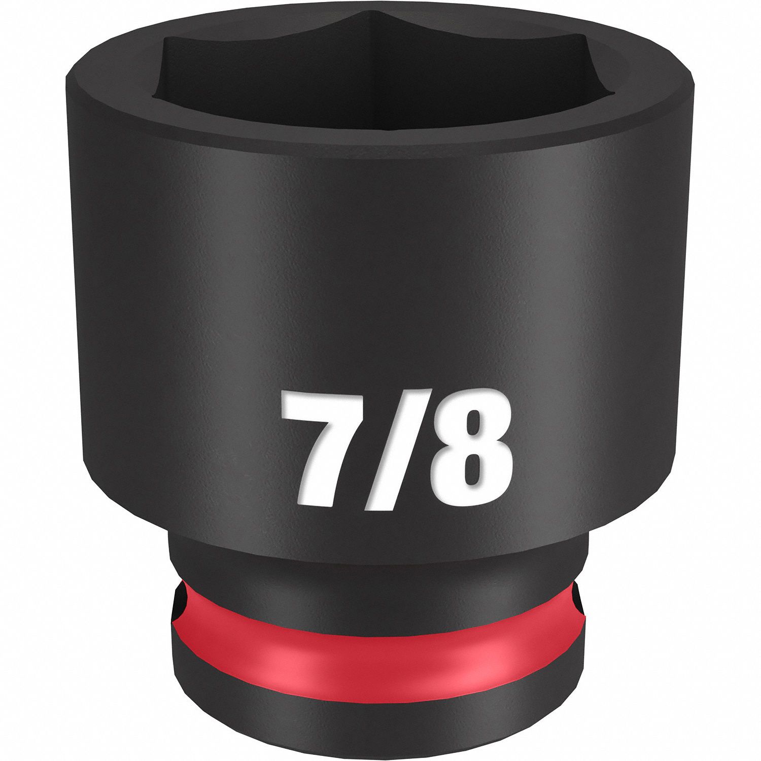 Standard Impact Socket: 3/8 in Drive Size, SAE, 7/8 in Socket Size, 6-Point, Std, Friction