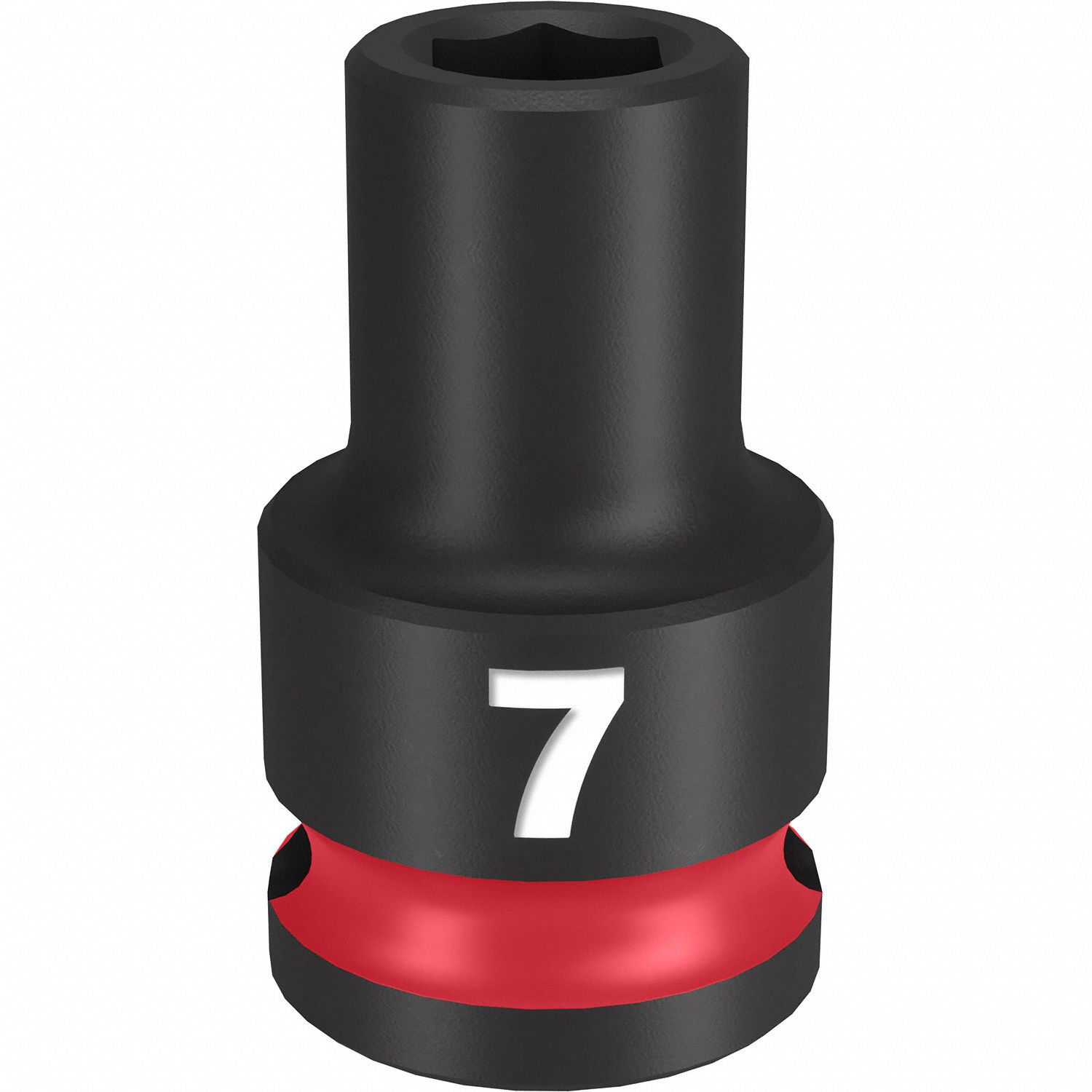 Standard Impact Socket: 3/8 in Drive Size, Metric, 7 mm Socket Size, 6-Point, Std
