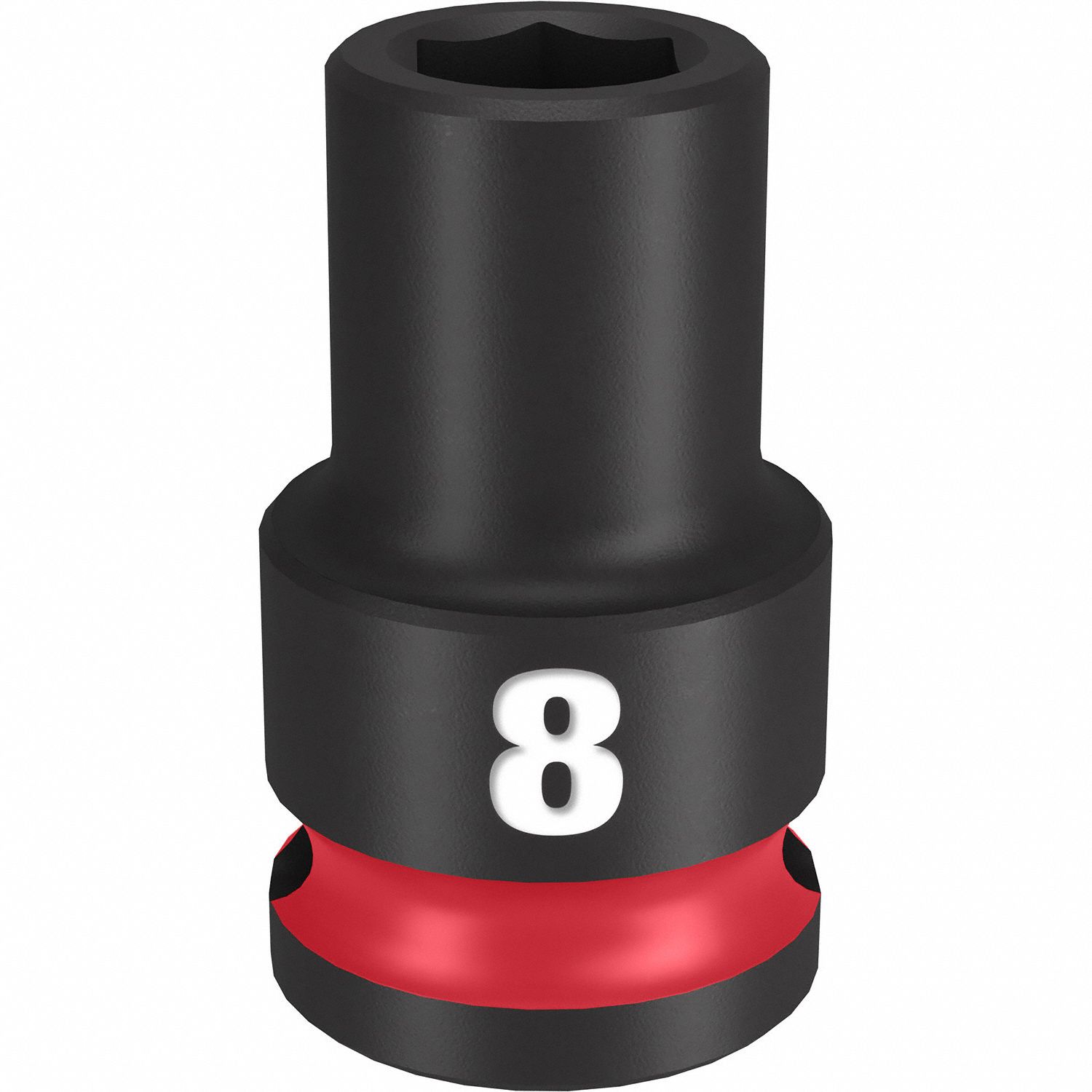 Standard Impact Socket: 3/8 in Drive Size, Metric, 8 mm Socket Size, 6-Point, Std
