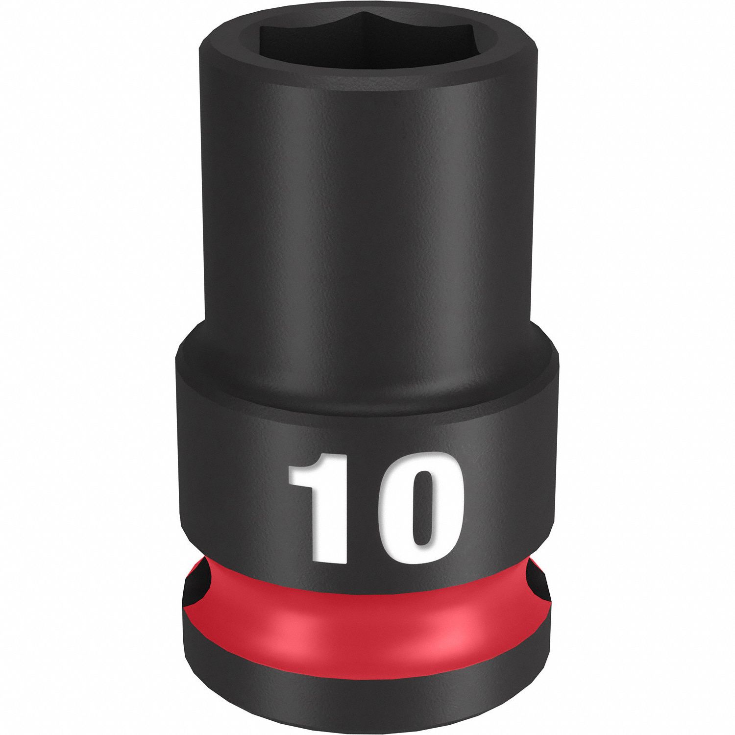 Standard Impact Socket: 3/8 in Drive Size, Metric, 10 mm Socket Size, 6-Point, Std