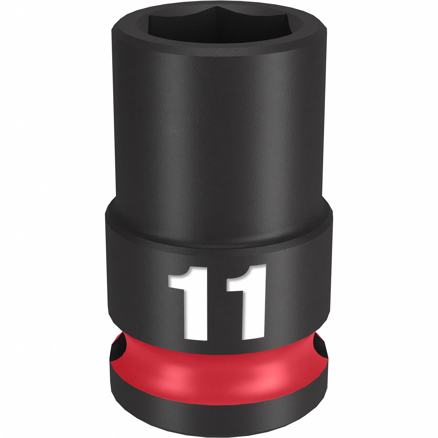 Standard Impact Socket: 3/8 in Drive Size, Metric, 11 mm Socket Size, 6-Point, Std