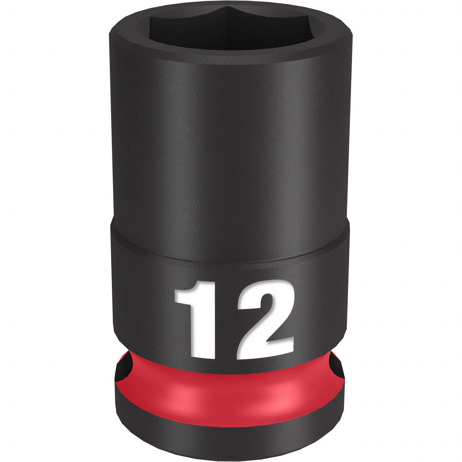 Standard Impact Socket: 3/8 in Drive Size, Metric, 12 mm Socket Size, 6-Point, Std