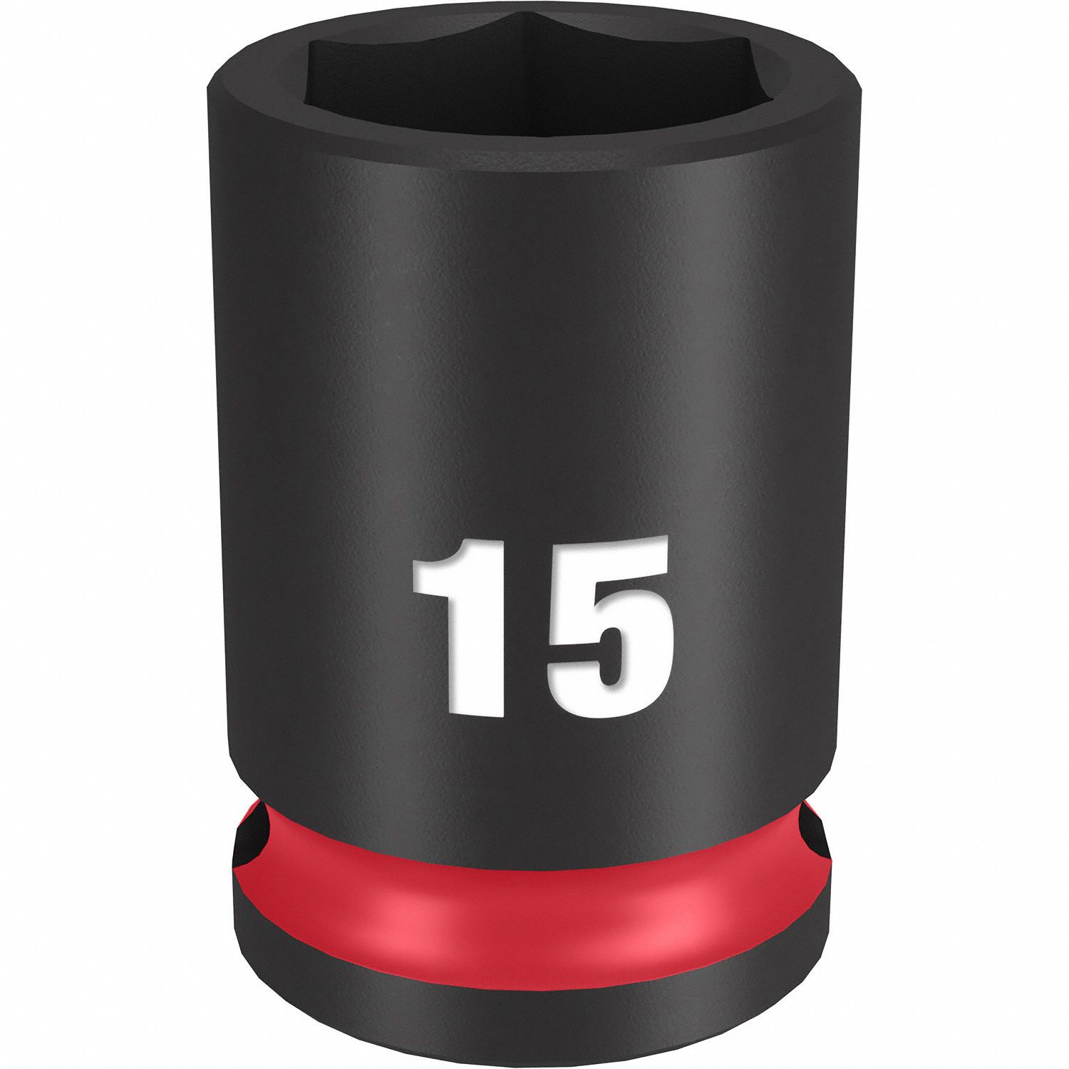 Standard Impact Socket: 3/8 in Drive Size, Metric, 15 mm Socket Size, 6-Point, Std