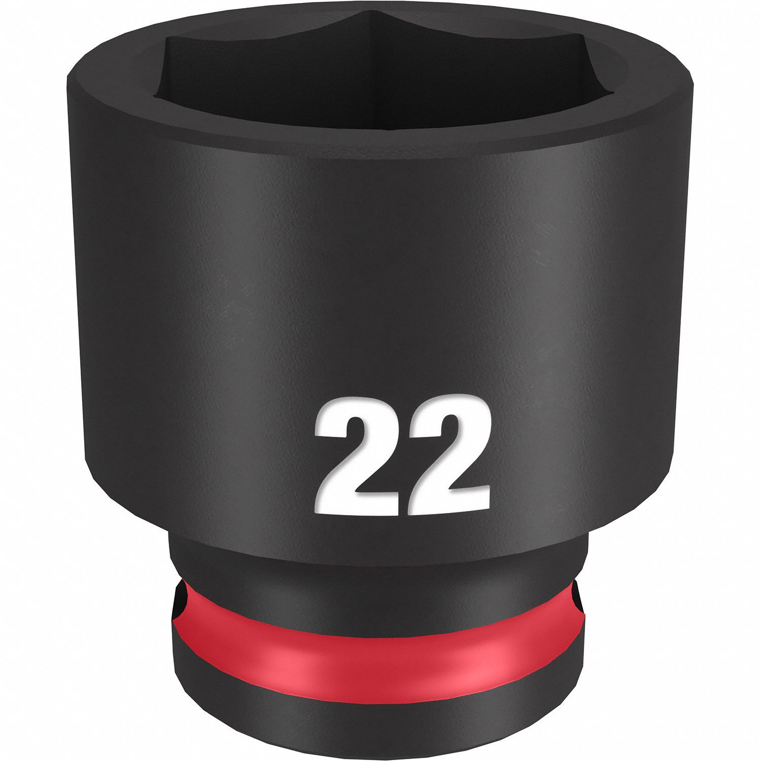 Standard Impact Socket: 3/8 in Drive Size, Metric, 22 mm Socket Size, 6-Point, Std