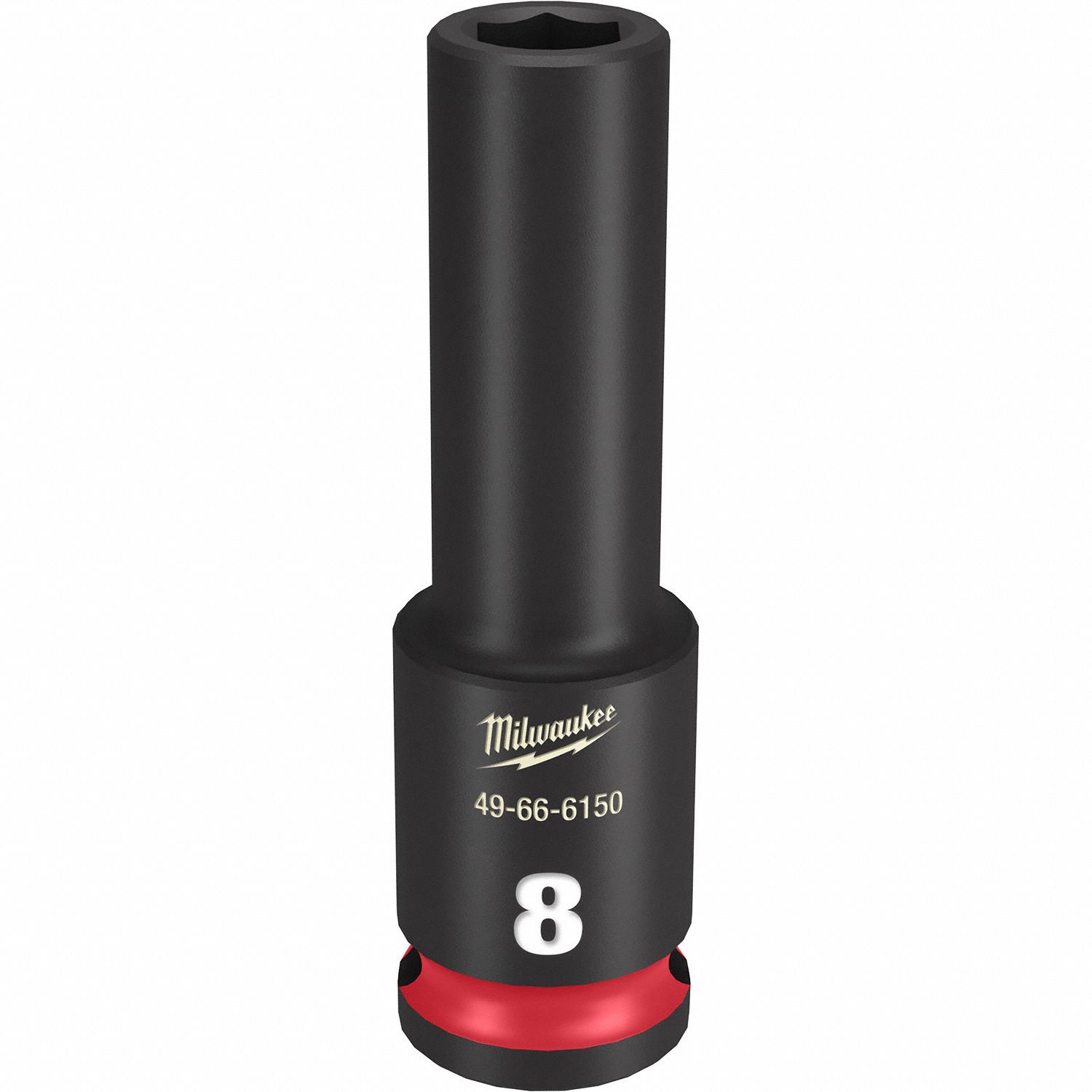 MILWAUKEE, 3/8 in Drive Size, 8 mm Socket Size, Deep Impact Socket 61DK6749666150 Grainger