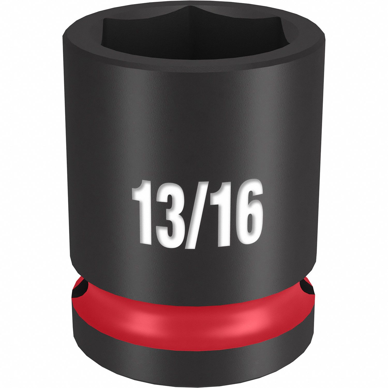 Standard Impact Socket: 1/2 in Drive Size, SAE, 13/16 in Socket Size, 6-Point, Std