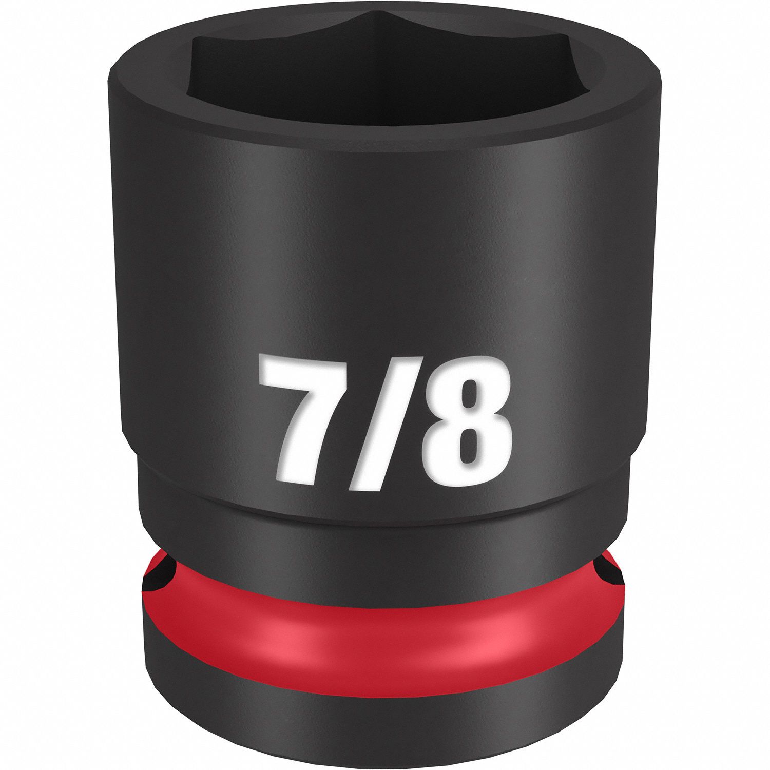 Standard Impact Socket: 1/2 in Drive Size, SAE, 7/8 in Socket Size, 6-Point, Std, Friction