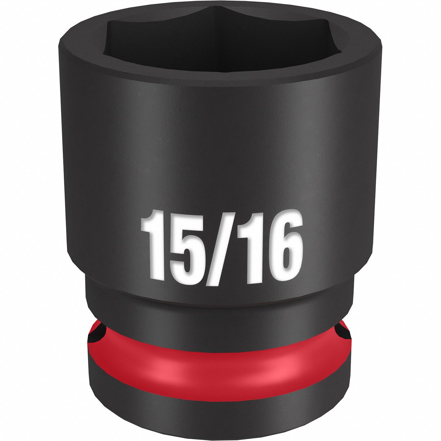 Standard Impact Socket: 1/2 in Drive Size, SAE, 15/16 in Socket Size, 6-Point, Std