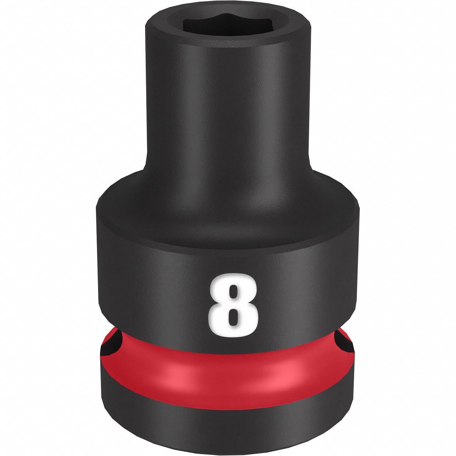 Standard Impact Socket: 1/2 in Drive Size, Metric, 8 mm Socket Size, 6-Point, Std