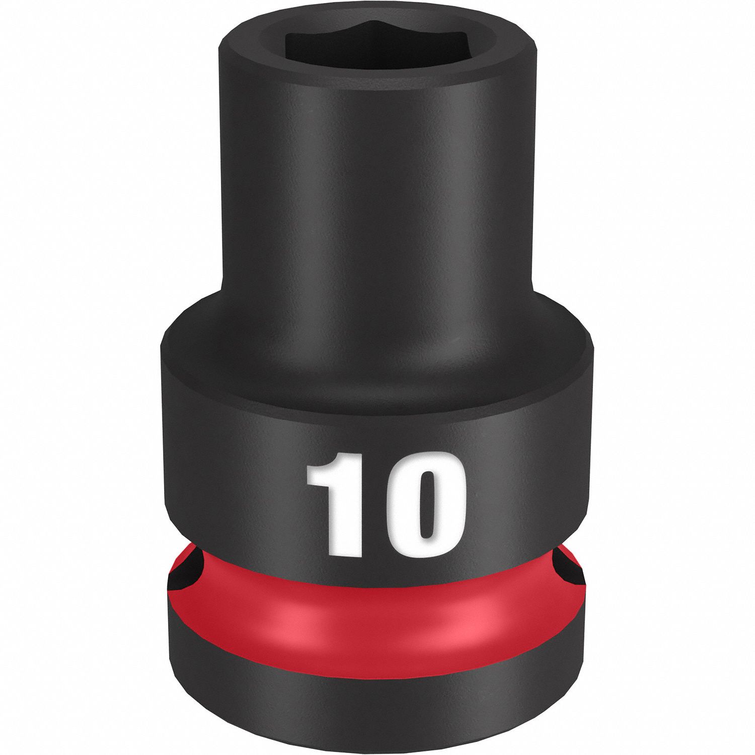 Standard Impact Socket: 1/2 in Drive Size, Metric, 10 mm Socket Size, 6-Point, Std