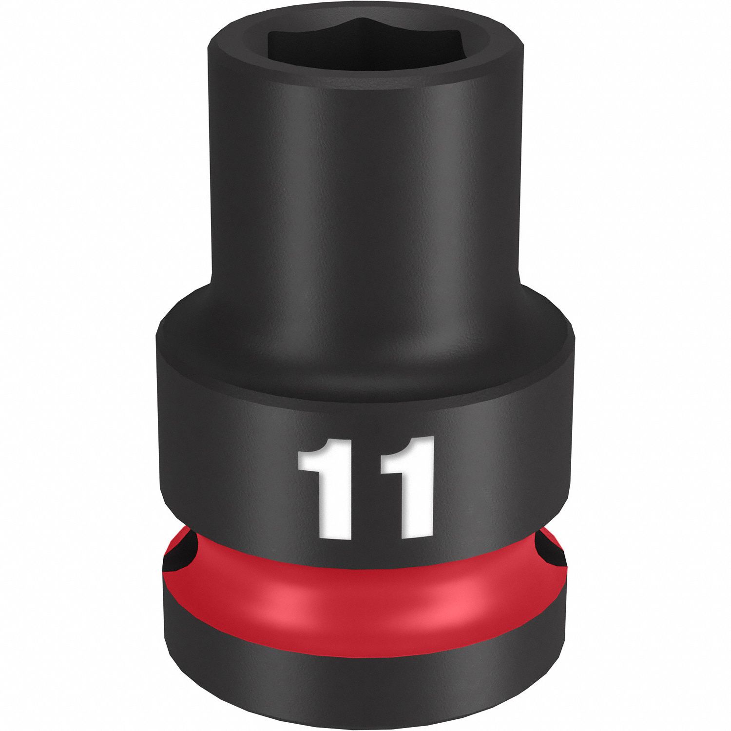Standard Impact Socket: 1/2 in Drive Size, Metric, 11 mm Socket Size, 6-Point, Std