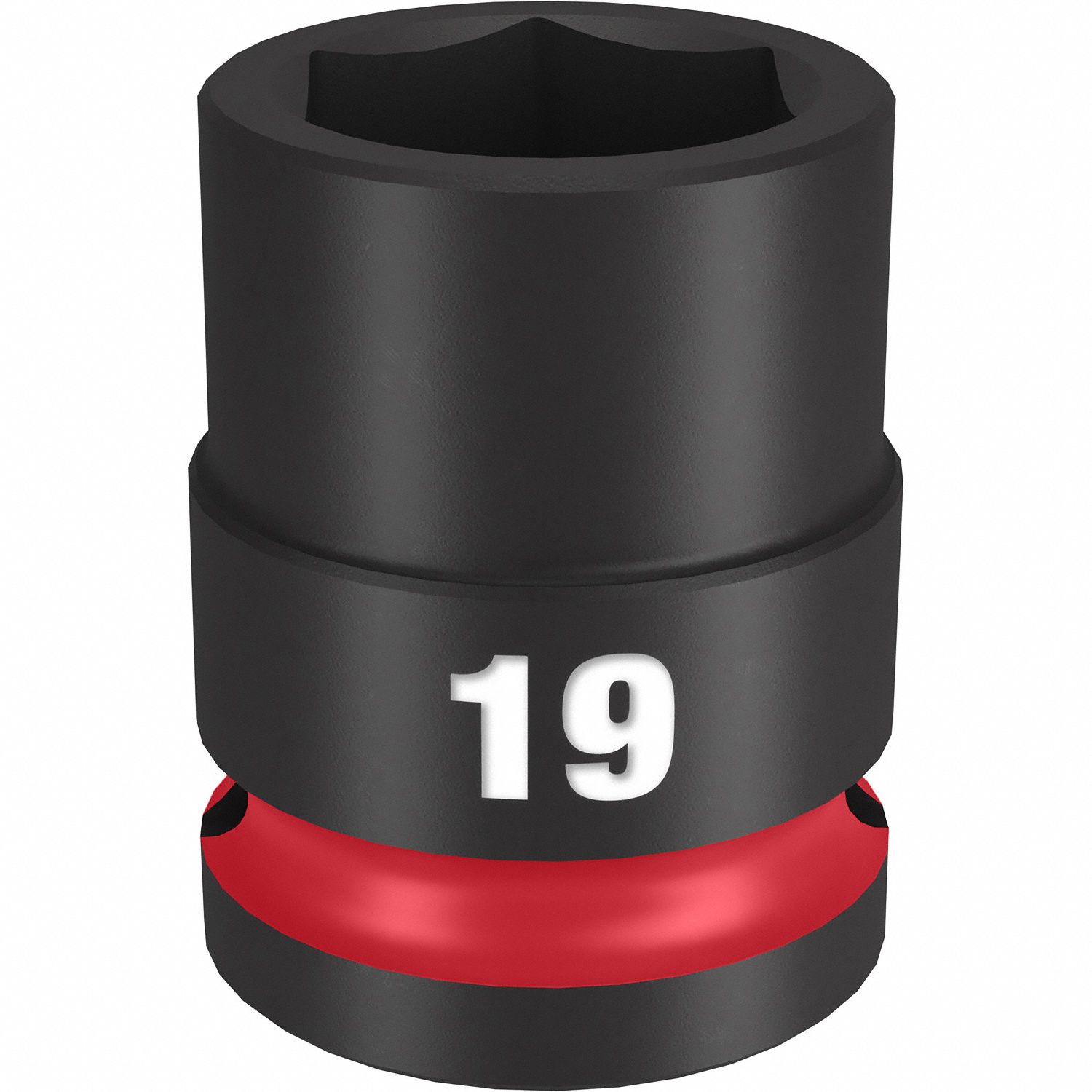 Standard Impact Socket: 1/2 in Drive Size, Metric, 19 mm Socket Size, 6-Point, Std