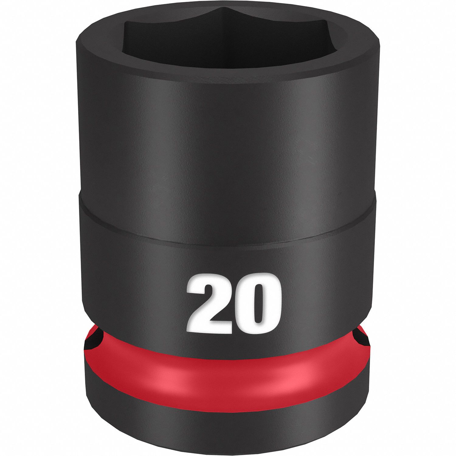 Standard Impact Socket: 1/2 in Drive Size, Metric, 20 mm Socket Size, 6-Point, Std