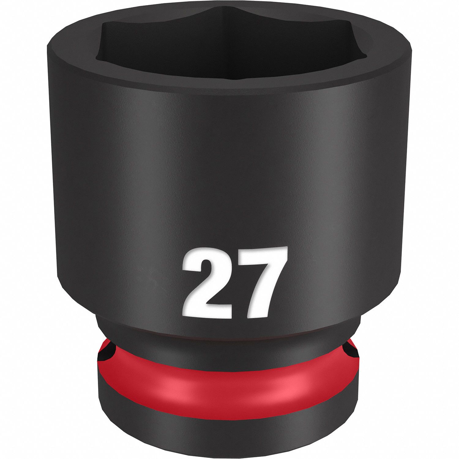 Standard Impact Socket: 1/2 in Drive Size, Metric, 27 mm Socket Size, 6-Point, Std