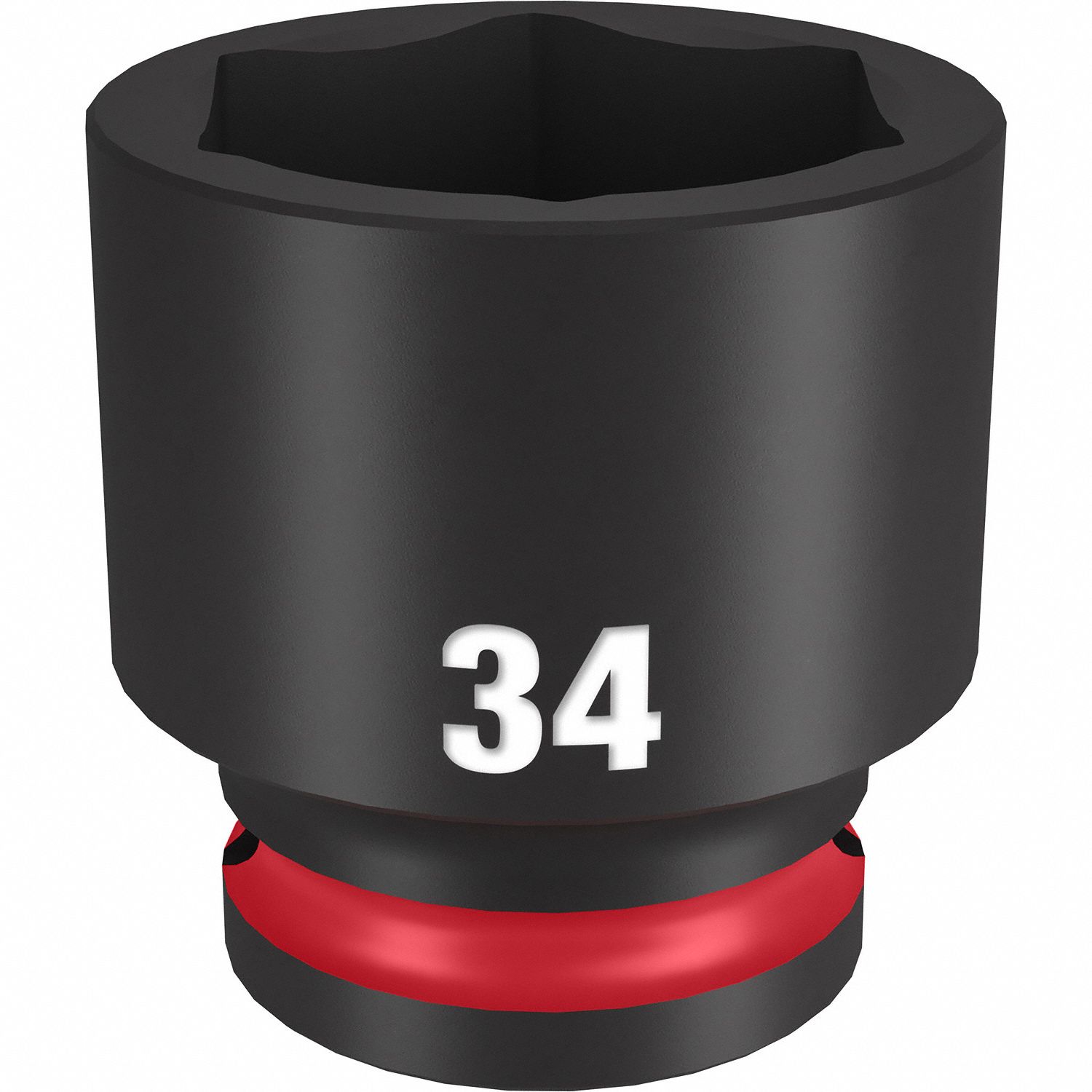 Standard Impact Socket: 1/2 in Drive Size, Metric, 34 mm Socket Size, 6-Point, Std