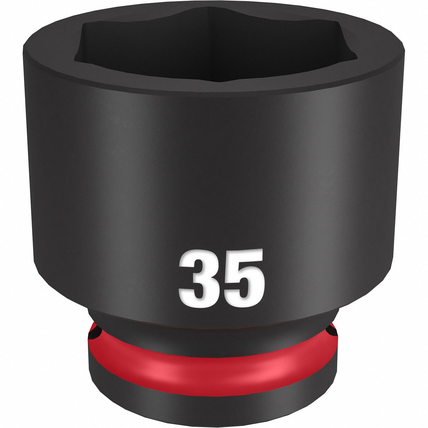 Standard Impact Socket: 1/2 in Drive Size, Metric, 35 mm Socket Size, 6-Point, Std