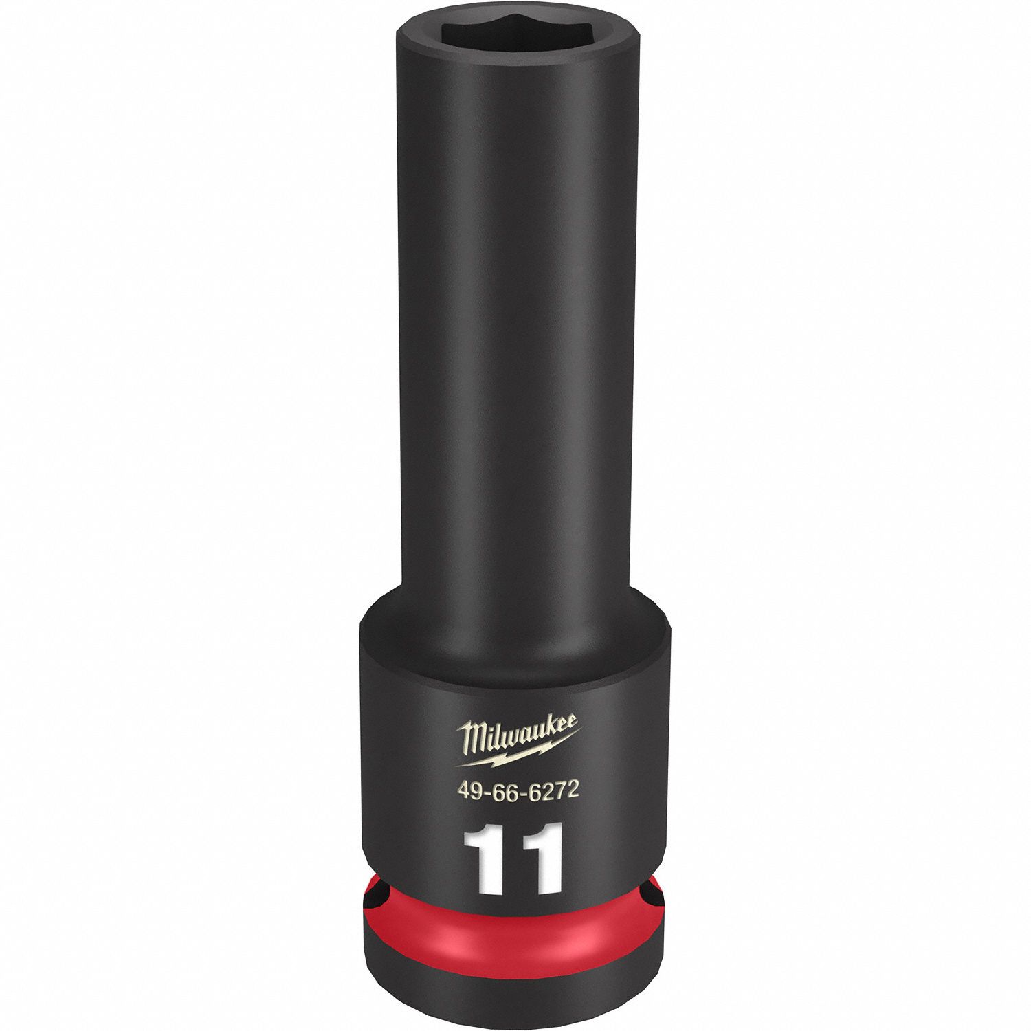 Deep Impact Socket: 1/2 in Drive Size, Metric, 11 mm Socket Size, 6-Point, Deep, Friction