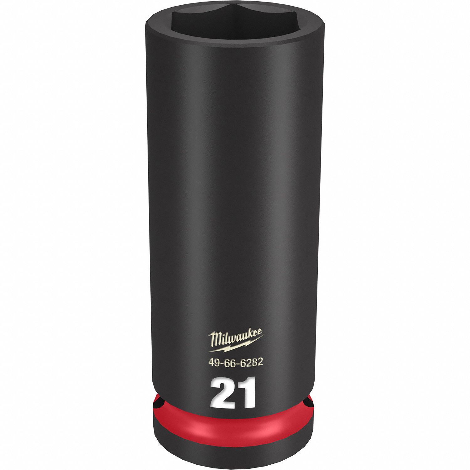 Deep Impact Socket: 1/2 in Drive Size, Metric, 21 mm Socket Size, 6-Point, Deep, Friction