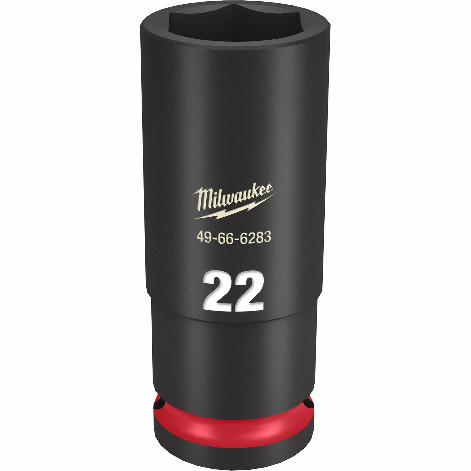 MILWAUKEE, 1/2 in Drive Size, Metric, Deep Impact Socket - 61DL67