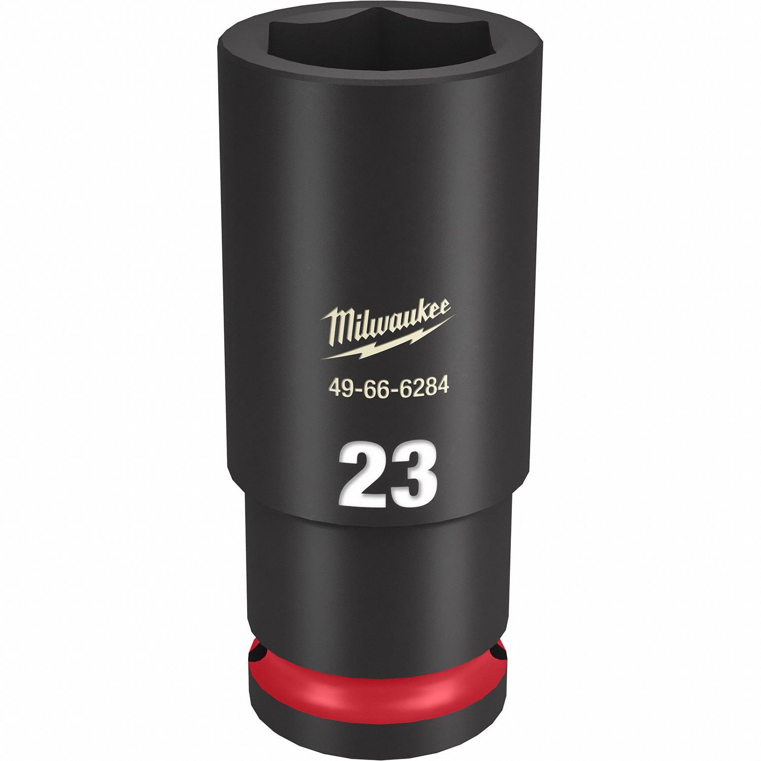 Deep Impact Socket: 1/2 in Drive Size, Metric, 23 mm Socket Size, 6-Point, Deep, Friction
