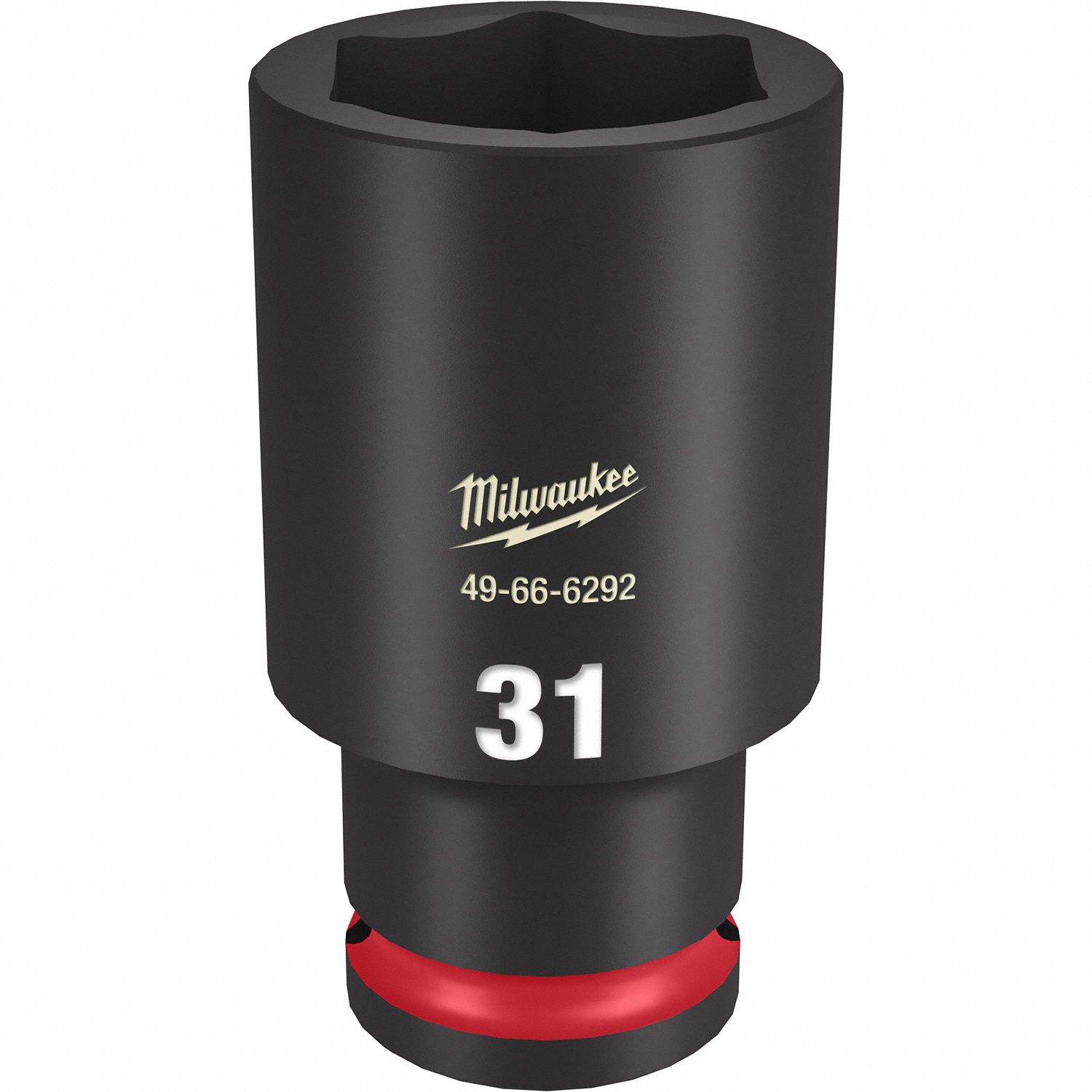 Deep Impact Socket: 1/2 in Drive Size, Metric, 31 mm Socket Size, 6-Point, Deep, Friction