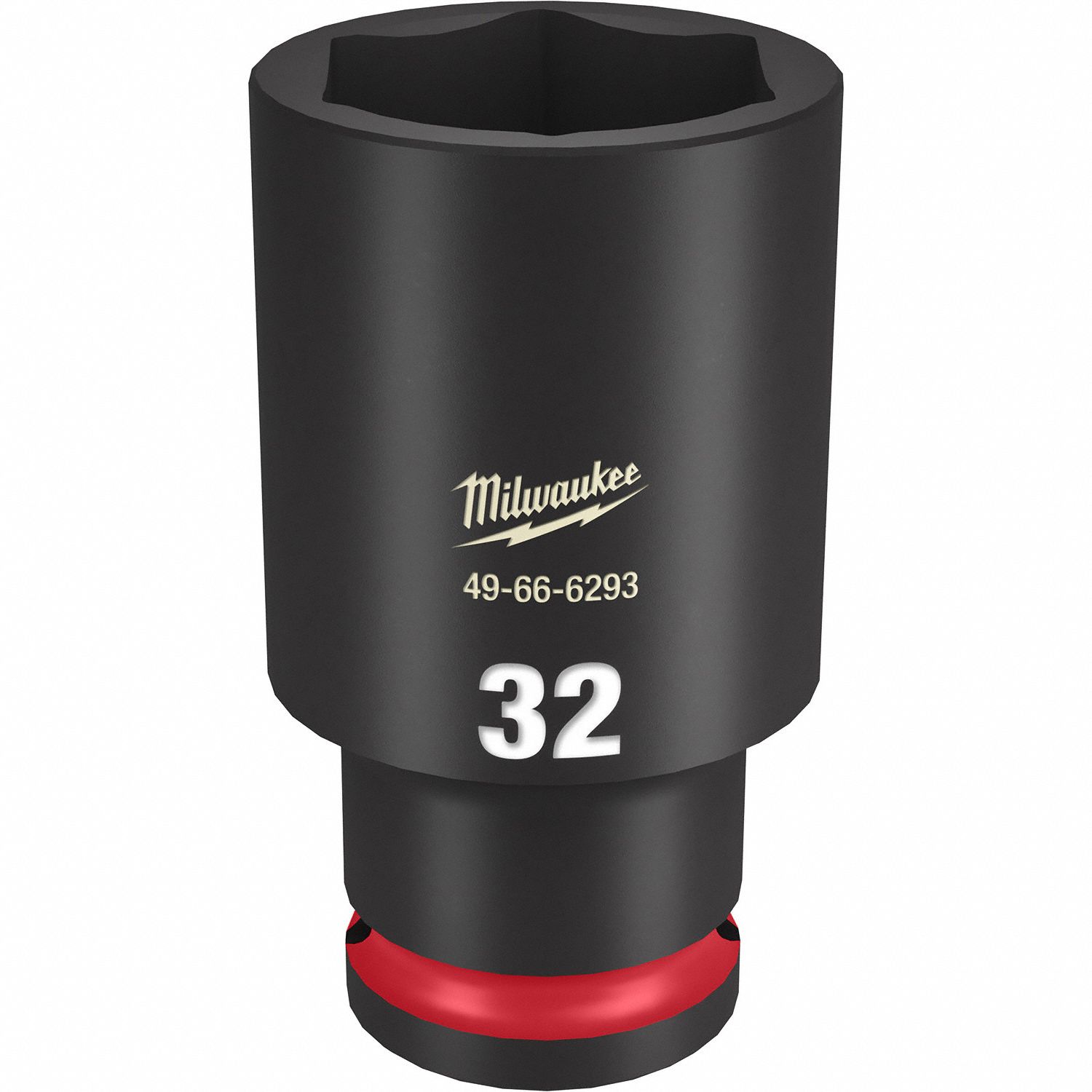 Deep Impact Socket: 1/2 in Drive Size, Metric, 32 mm Socket Size, 6-Point, Deep, Friction