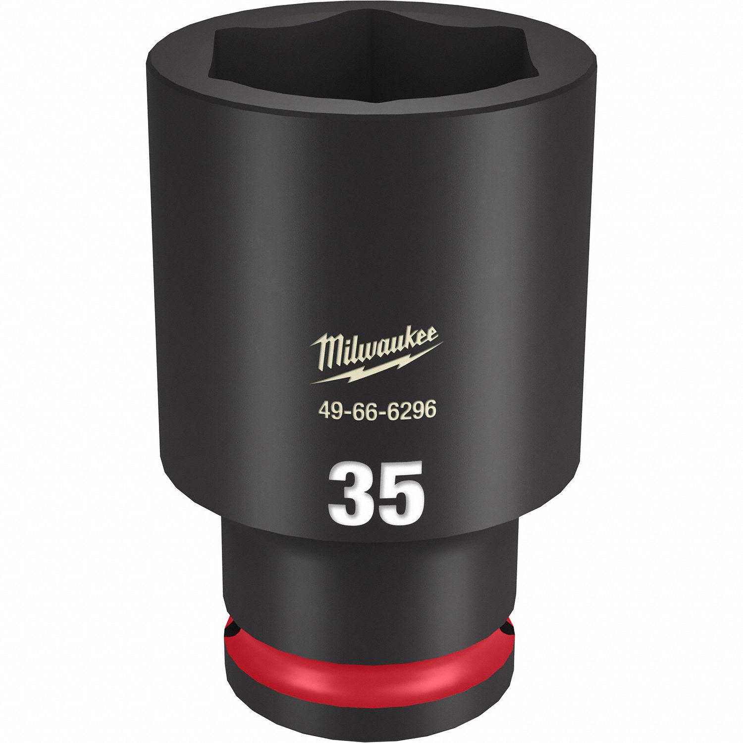 MILWAUKEE, 1/2 in Drive Size, 35 mm Socket Size, Deep Impact Socket