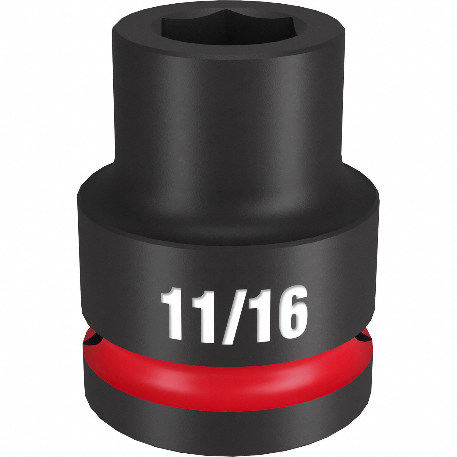 Standard Impact Socket: 3/4 in Drive Size, SAE, 11/16 in Socket Size, 6-Point, Std