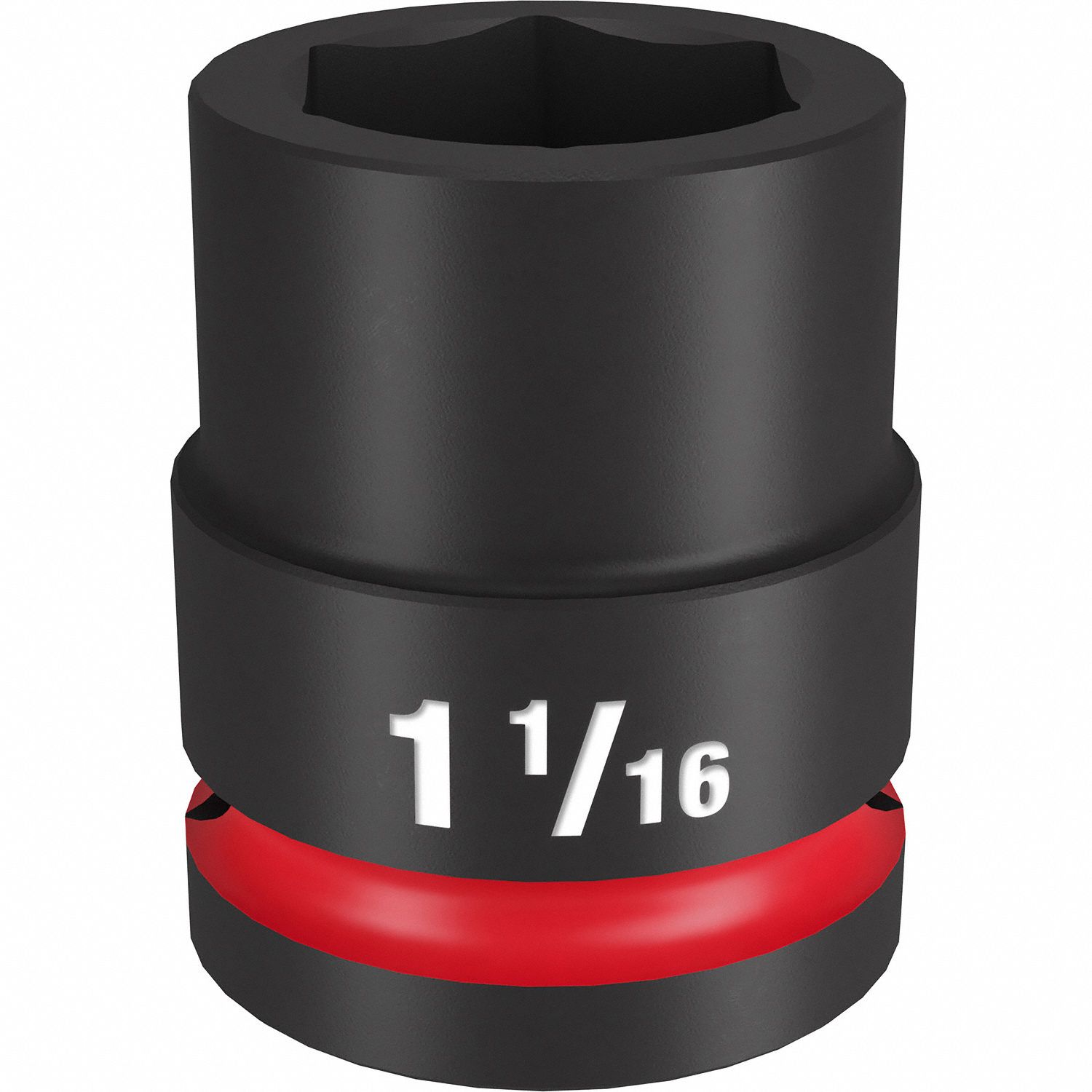 Standard Impact Socket: 3/4 in Drive Size, SAE, 1 1/16 in Socket Size, 6-Point, Std
