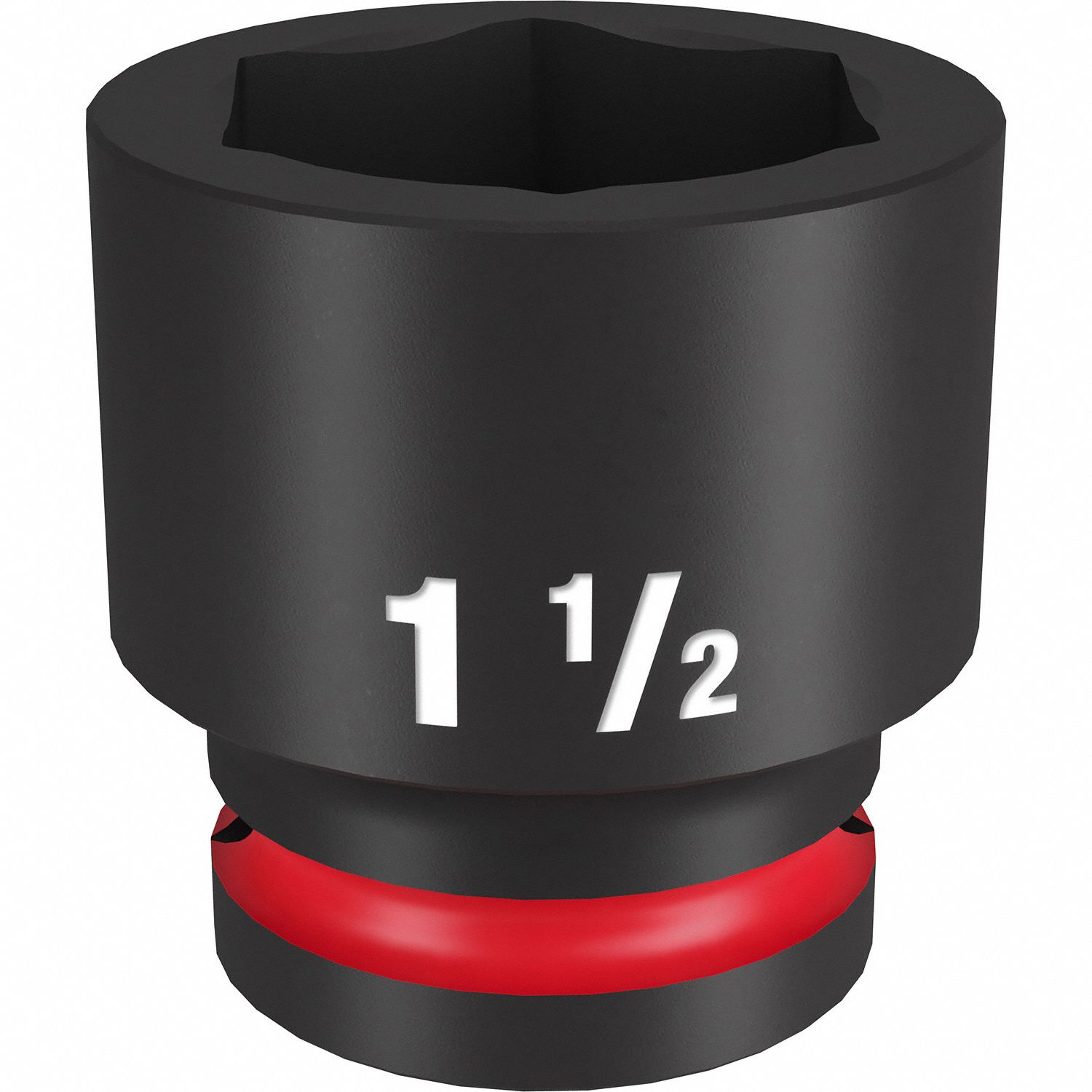 Standard Impact Socket: 3/4 in Drive Size, SAE, 1 1/2 in Socket Size, 6-Point, Std