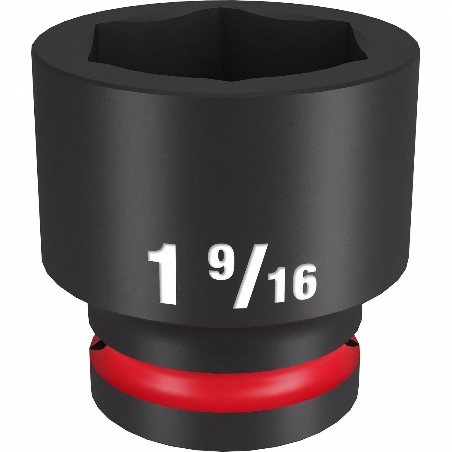 Standard Impact Socket: 3/4 in Drive Size, SAE, 1 9/16 in Socket Size, 6-Point, Std