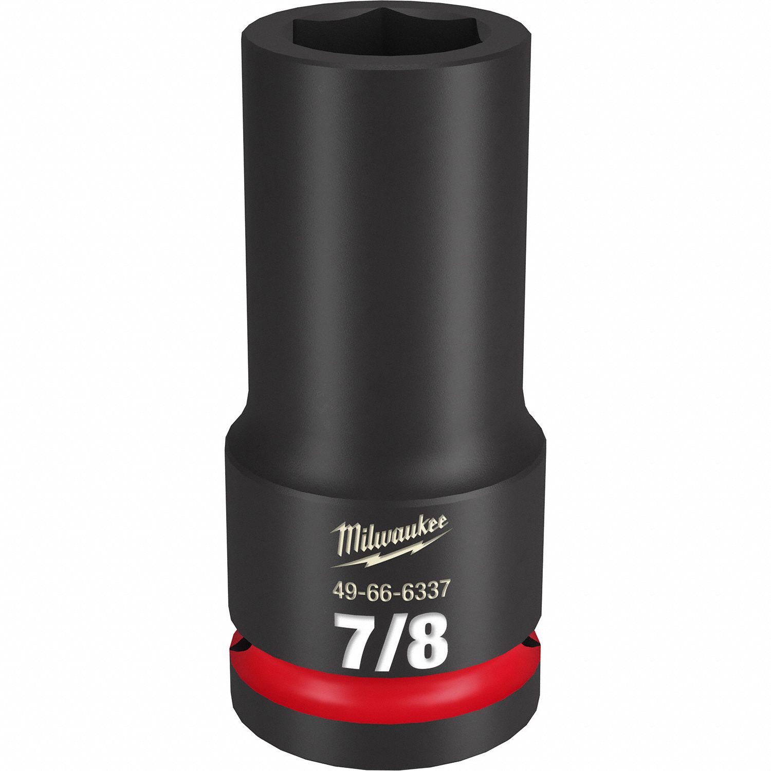 Deep Impact Socket: 3/4 in Drive Size, SAE, 7/8 in Socket Size, 6-Point, Deep, Friction