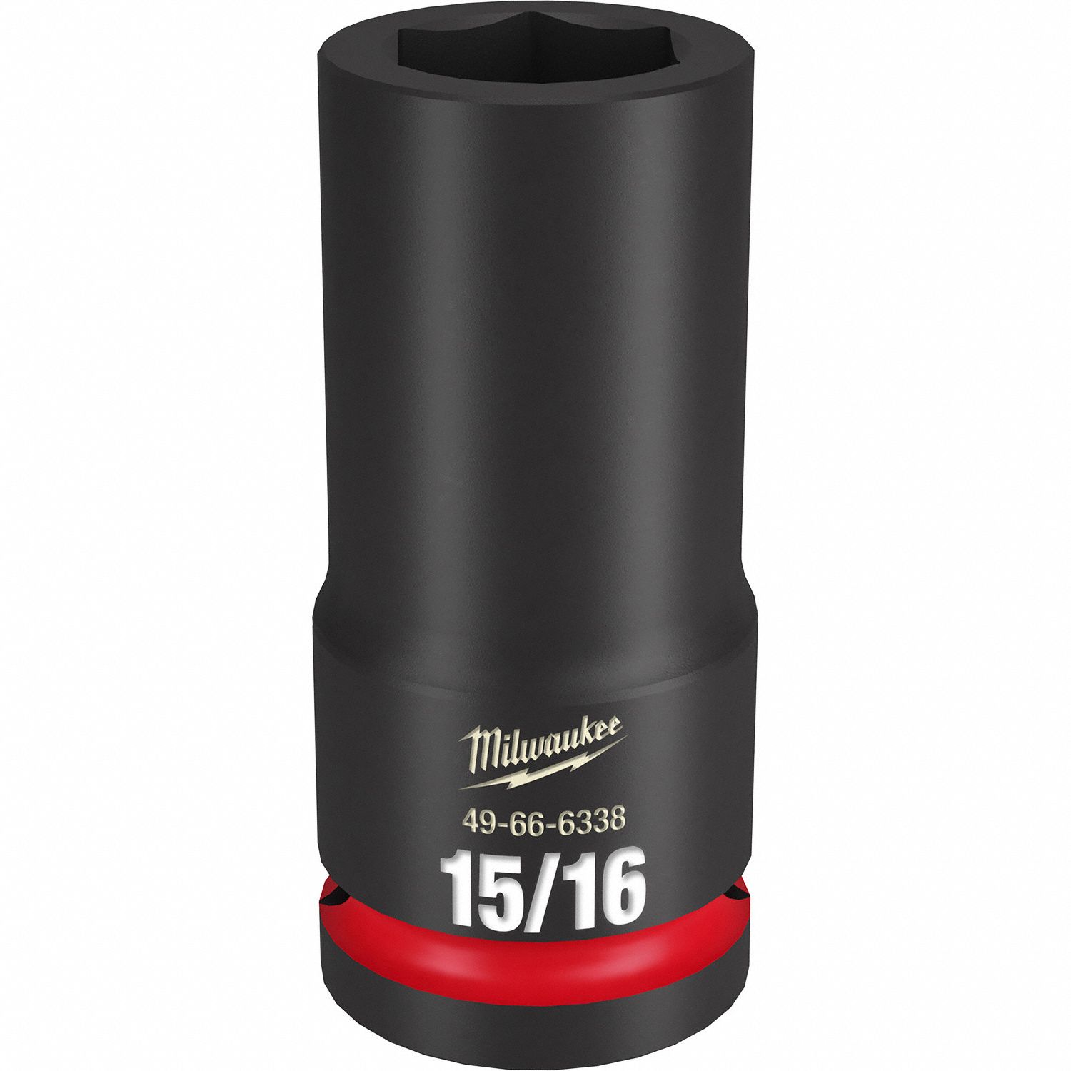 Deep Impact Socket: 3/4 in Drive Size, SAE, 15/16 in Socket Size, 6-Point, Deep, Friction