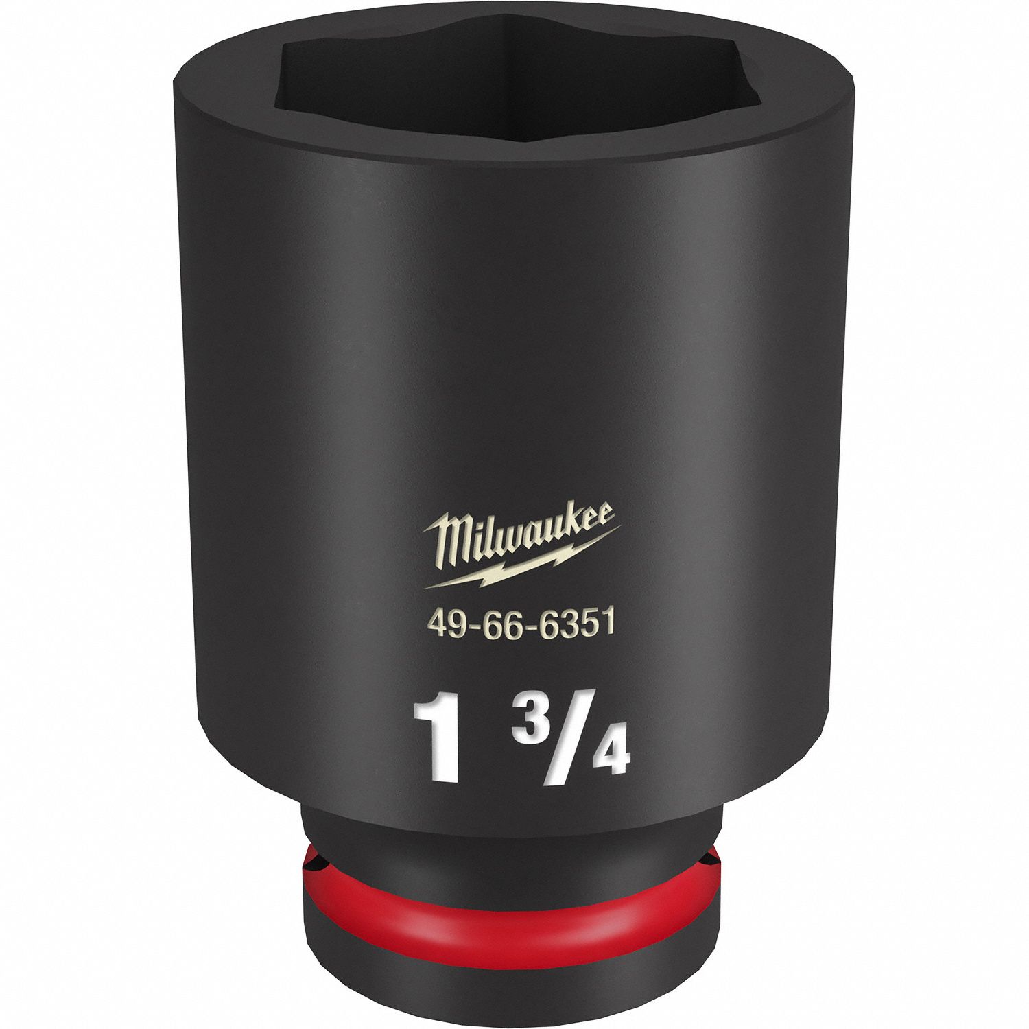 MILWAUKEE, 3/4 in Drive Size, 1 3/4 in Socket Size, Deep Impact Socket