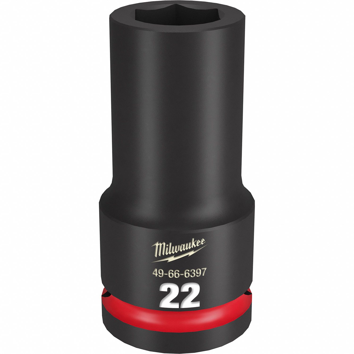 Deep Impact Socket: 3/4 in Drive Size, Metric, 22 mm Socket Size, 6-Point, Deep, Friction