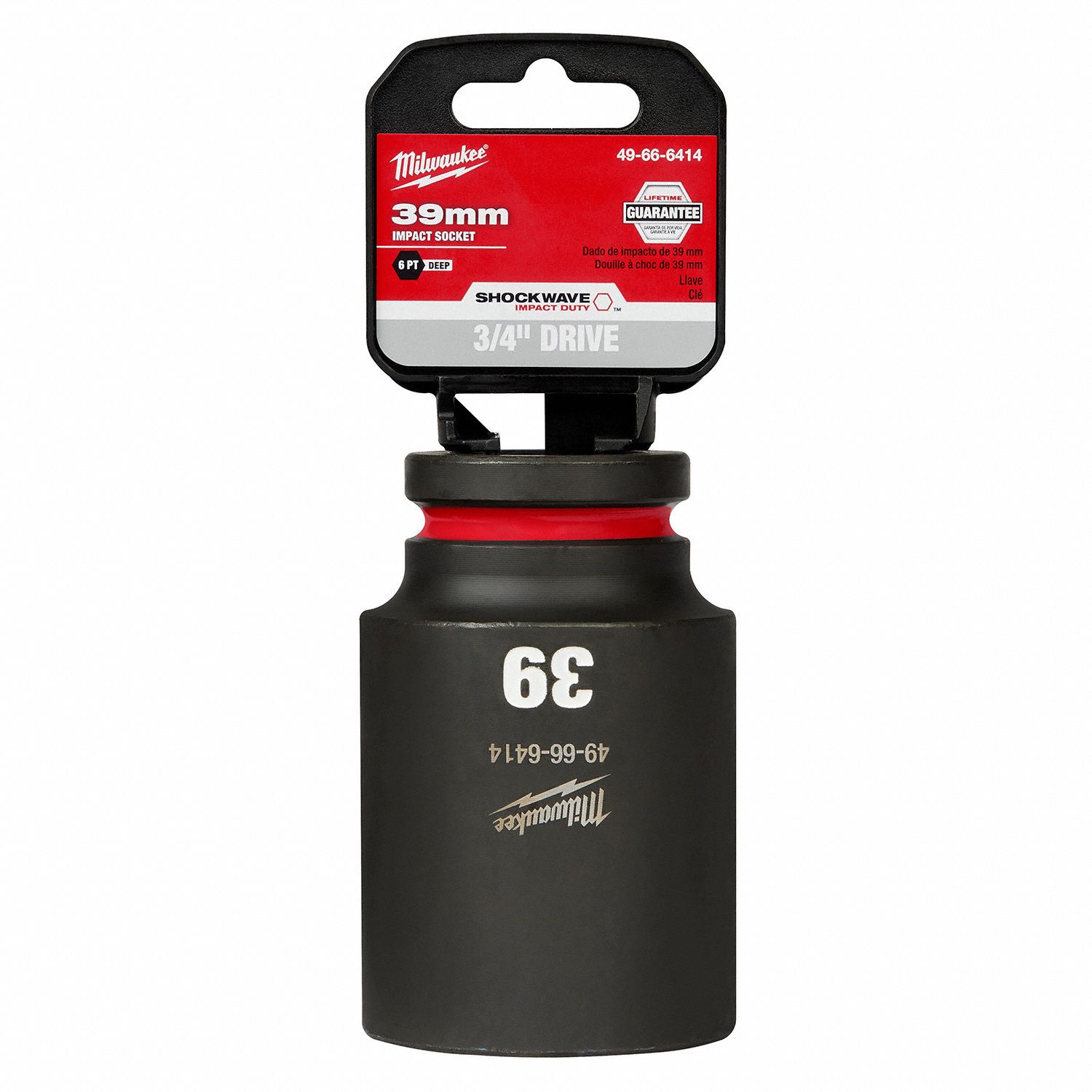 Milwaukee 3 4 In Drive Size 39 Mm Socket Size Deep Impact Socket