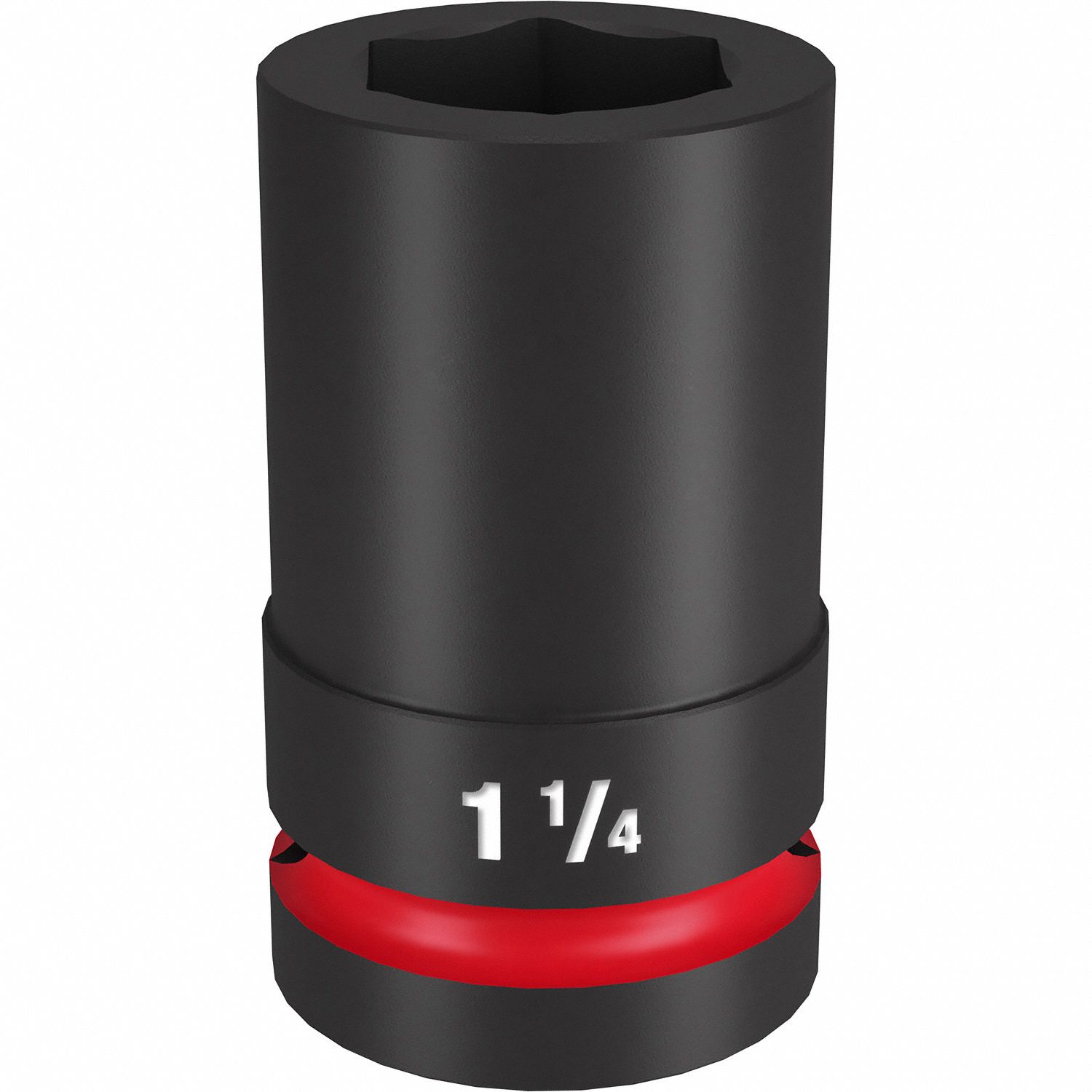 Deep Impact Socket: 1 in Drive Size, SAE, 1 1/4 in Socket Size, 6-Point, Deep, Friction
