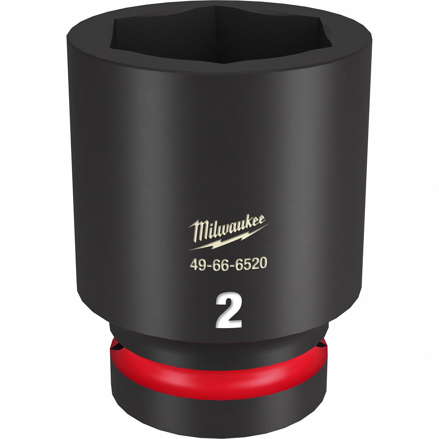 Deep Impact Socket: 1 in Drive Size, SAE, 2 in Socket Size, 6-Point, Deep, Black Phosphate