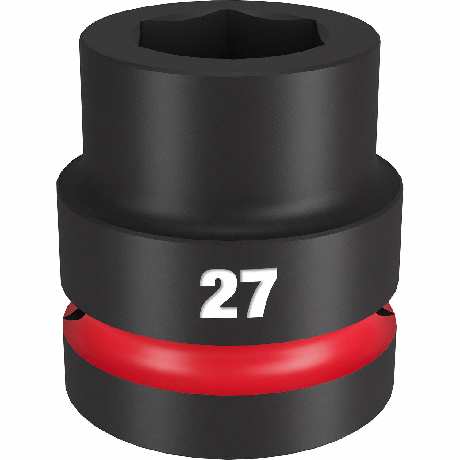 MILWAUKEE, 1 in Drive Size, 27 mm Socket Size, Standard Impact Socket
